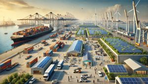 Energía renovable en un puerto